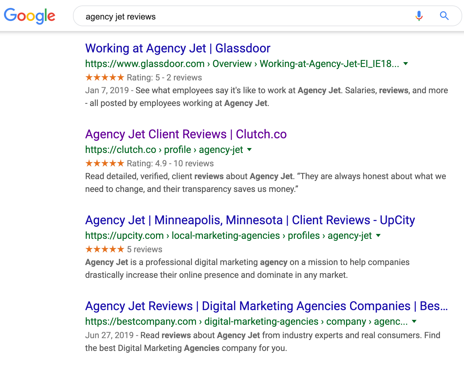 Agency Jet Reviews | Agency Jet