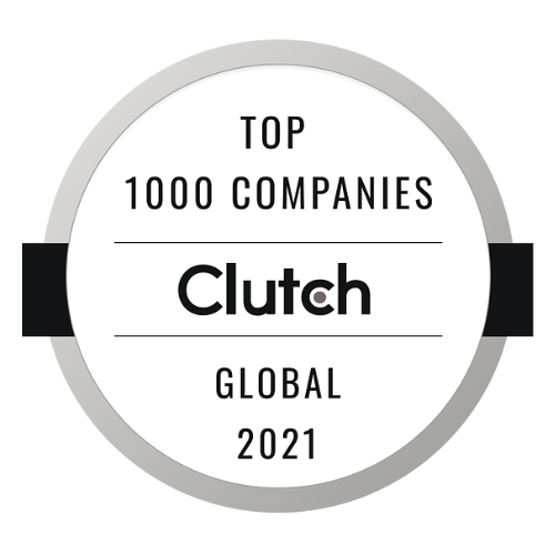 Clutch Top 100 Companies 2021 Award - Agency Jet Homepage
