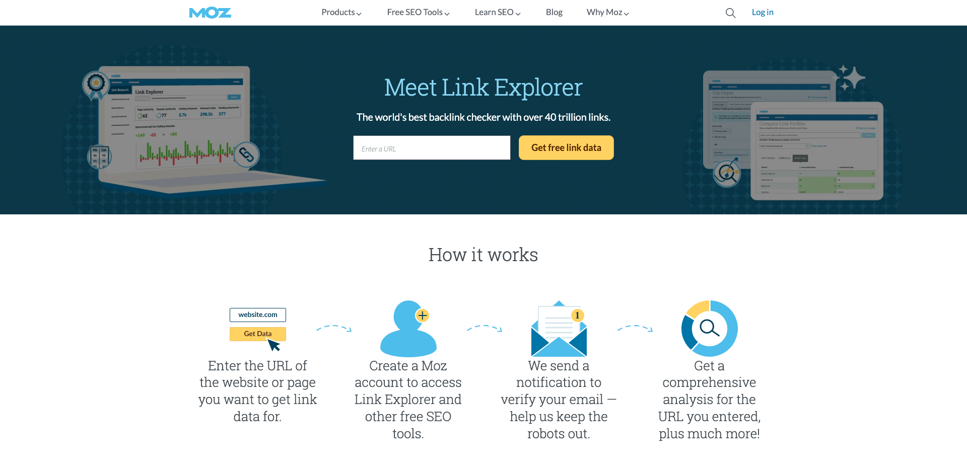 Link Explorer - Backlink Checker with 40T Links! - Moz