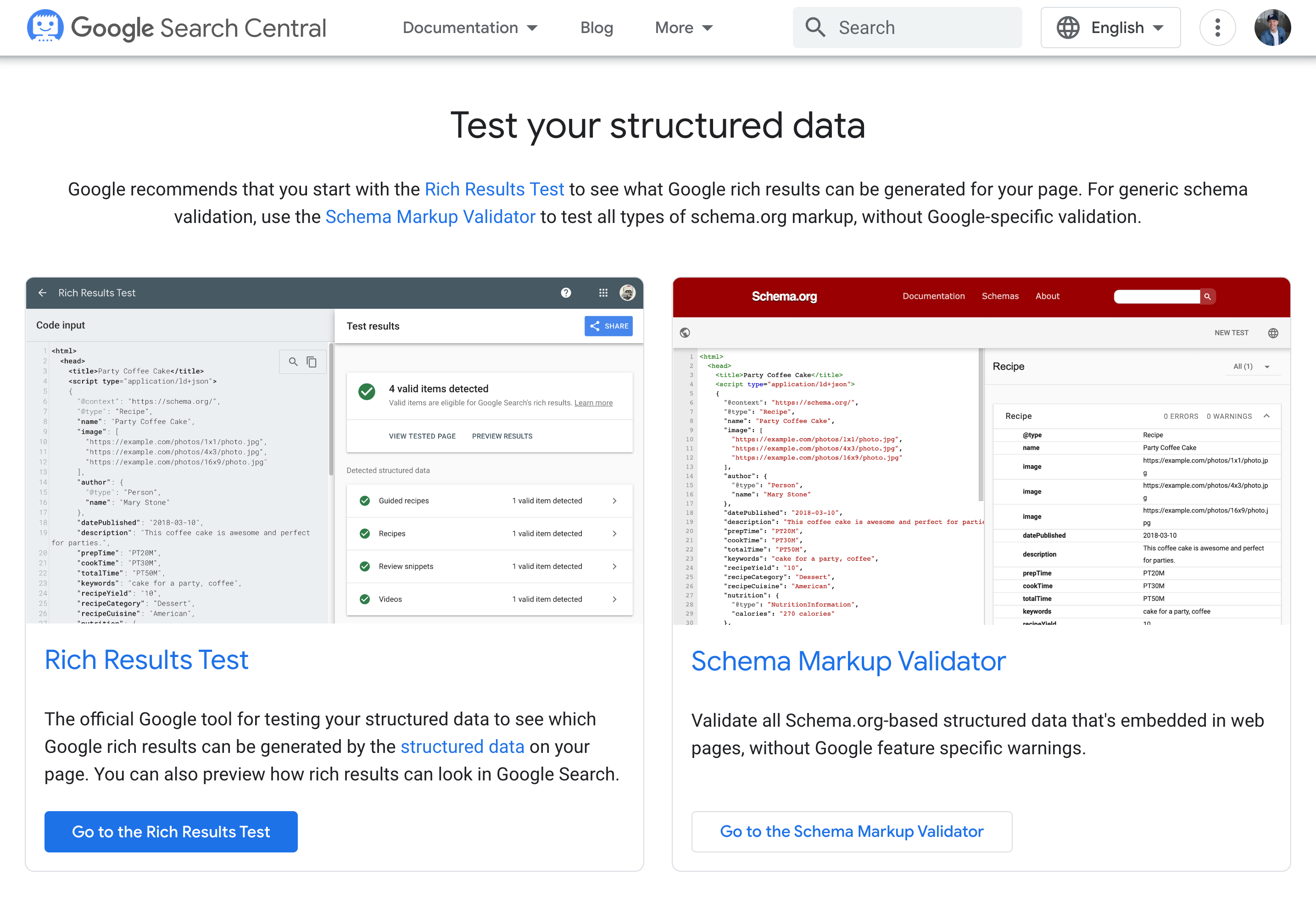 Schema Markup Testing Tool _ Google Search Central  _  Google Developers