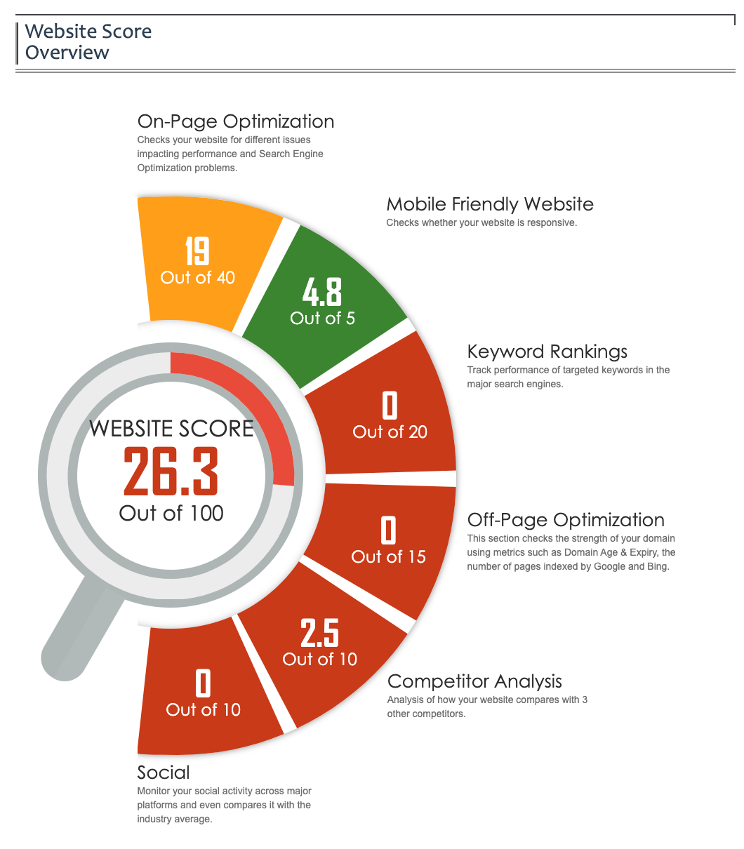 website assessment score - Agency Jet