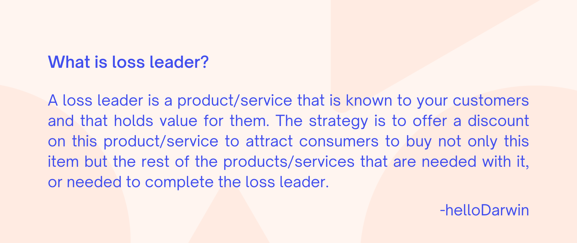 what is a loss leader - Agency Jet